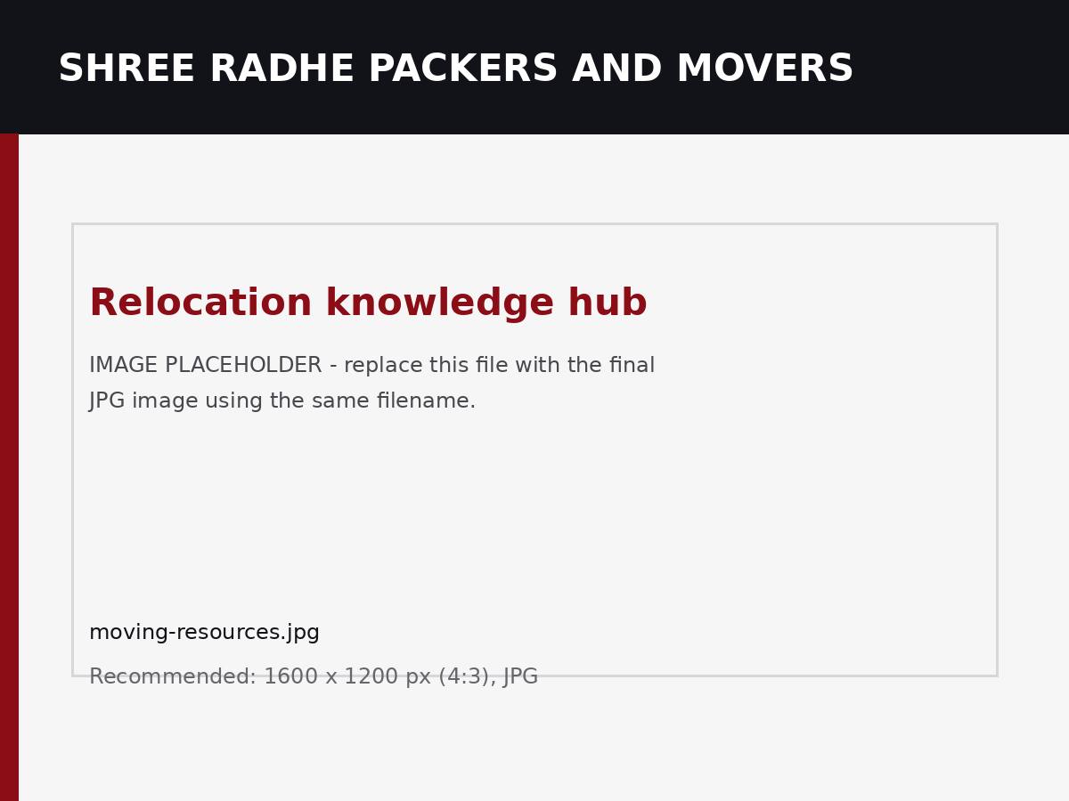 Moving checklist, packing guide and relocation planning resources